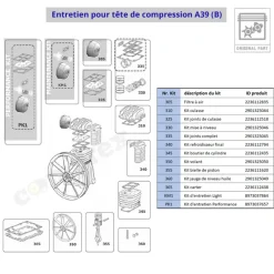 ABAC S A39B 200 CT3 Kompressor 3HP 200L (400V)