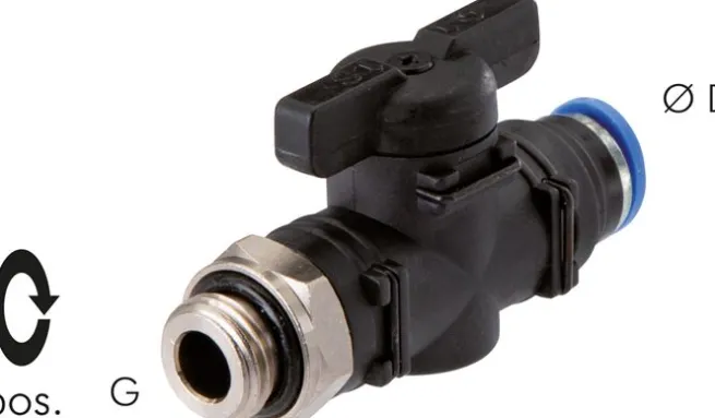 Absperrhahn G 3/8"-8mm, IQS-Standard
