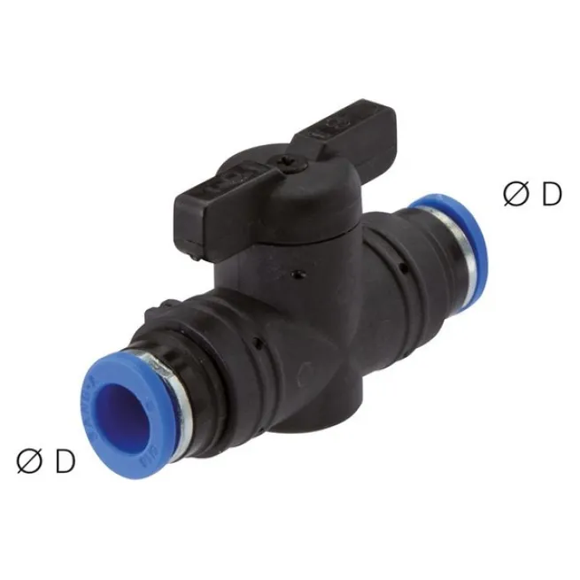 Absperrhahn 8mm, IQS-Standard