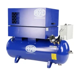 AGRE Industrie-Kolbenkompressor Typ ALG MEK-O-10 10 270 YD D Schallgedämmt auf Behälter 500 Liter 4116002305