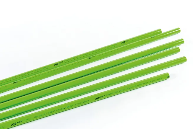 AIRnet Alu - Rohr D20 Länge 5,7mN2, grün