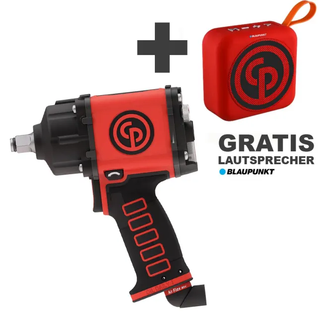 AKTION: Chicago Pneumatic Schlagschrauber G 1/2 CP7755 Air Flex Mini + GRATIS BT Lautsprecher