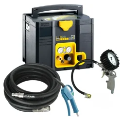 AKTION DF-Komplett-Set Kompressor SysMaster 150-8-6 + Reifenfüller + Ausblaspistole + Schlauchset