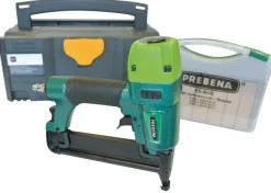 AKTION DF-Spar-Set Prebena Druckluftnagler 2XR-ES40 + ES-Box + Systainer + Spezial-Öl für Druckluftwerkzeuge