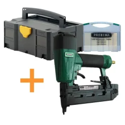 AKTION DF-Spar-Set Prebena Profi-Druckluftnagler 2P-ES40SDS + ES-Box + Systainer