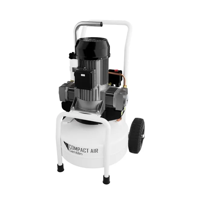 AKTION LACKIERER-SET: Gentilin ölfreier Kompressor CSK330/24 – Der leise Dauerläufer & Farbspritzpistole