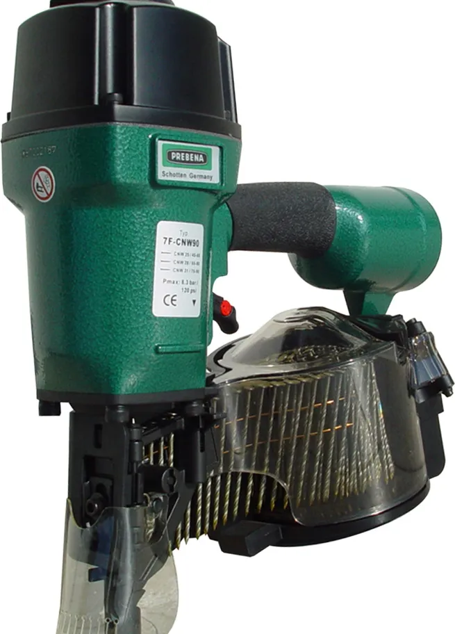 AKTION Prebena Coilnagler 7F-CNW90 + 1 Schachtel CNW31/80BKRI Inhalt 3600 Stück + DF-Meterstab