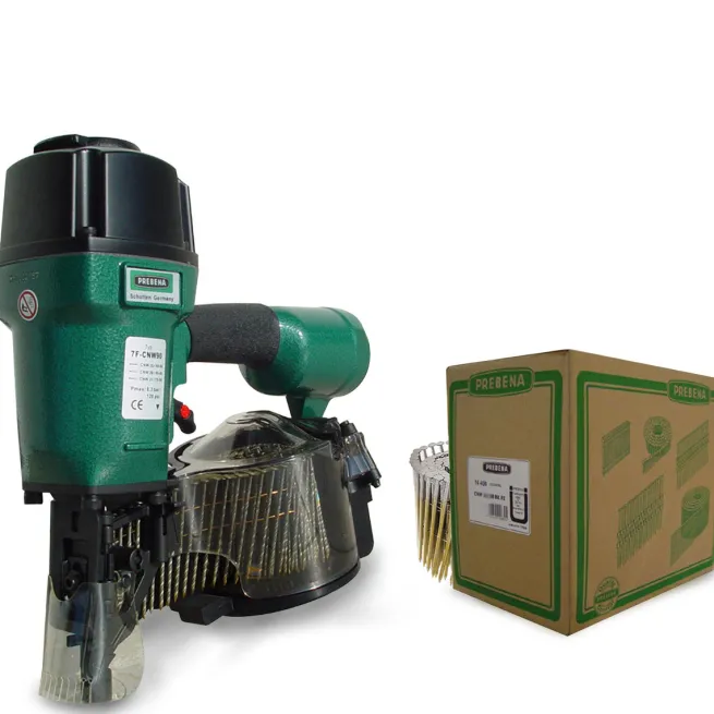 AKTION Prebena Coilnagler 7F-CNW90 + 1 Schachtel CNW31/80BKRI Inhalt 3600 Stück + DF-Meterstab