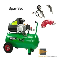AKTION Prebena Kompressor Vigon 300 + Spiralschlauch + Reifenfüller + Blaspistole