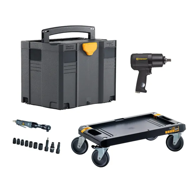 AKTION Reifenwechsel-Systainer-Set inkl. Systainer SYS 4 TL, Rollbrett, Rodcraft Schlagschrauber und Schneider Ratschenschrauber