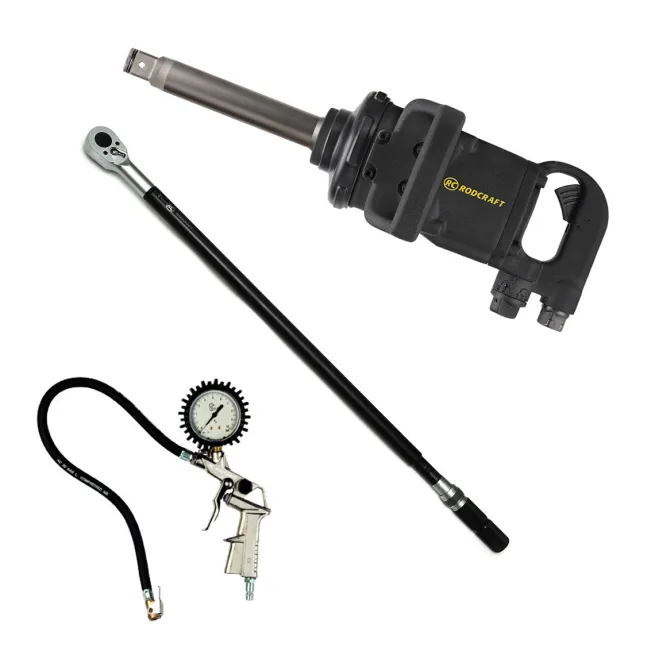 AKTION Rodcraft Schlagschrauber G1 Metall RC2471 mit langer Spindel inkl. Zubehör!| PROMO PACK L
