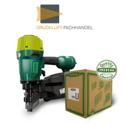 AKTION Spar-Set Prebena Druckluftnagler 8XR-CNW90 + 1 Schachtel CNW31/80BKRI Coilnägel