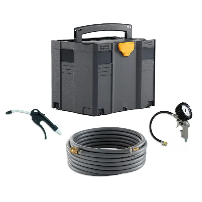AKTION Universal-Systainer-Set inkl. Systainer SYS 4 TL Druckluftschlauch + geeichter Reifenfüller + Ausblaspistole
