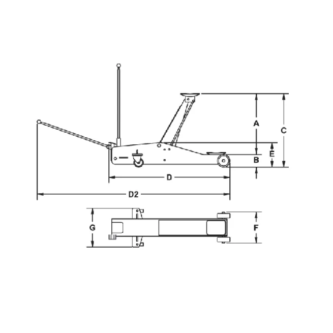 AKTION WAGENHEBER-SET: Rodcraft Aluminium - Wagenheber RH201 & Unterstellbock UBZ-3 bis 3t