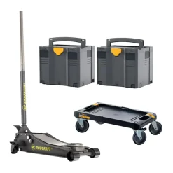 AKTION Wagenheber-Systainer-Set RH216 inkl. Rodcraft Wagenheber RH216, 2 Systainer SYS 4 TL und Rollbrett