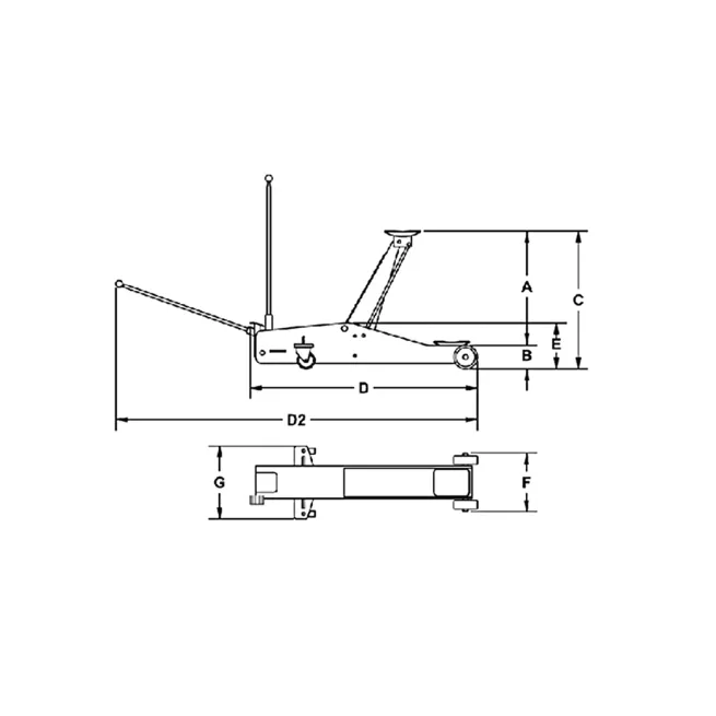 AKTION WERKSTATT-SET: Rodcraft Wagenheber RH216 2,5 t & UBZ-3 Unterstellbock