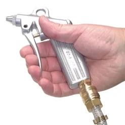 Alu Ausblaspistole, dosierbar 13 mm mit Kurzdüse Ø 1,5 (Standard)