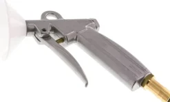 Alu Ausblaspistole mit Kurzdüse Ø 1,5 und Schutzschild 13 mm