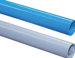 Aluminium-Rohr, 22 x 19mm, blau (RAL 5015) pulverbeschichtet
