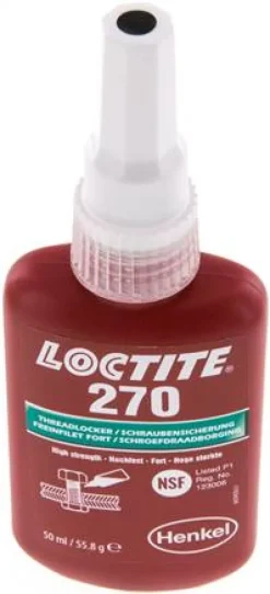 Anaerobe Schraubensicherung, Loctite, 50 ml, hochfest,270/50