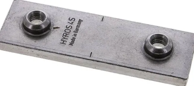 Anschweißplatte, Stahl blank, Baugröße 4, schwere Baureihe