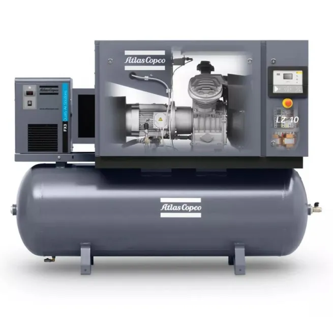 Atlas Copco Kolbenkompressor LZ 10 - 10 bar FF inkl. Kältetrockner und Behälter 500 L