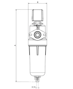 Atlas Copco Partikelfilter PDp 15+ ohne inPASS