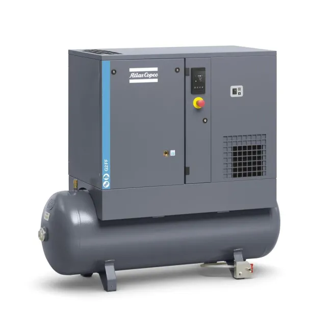 Atlas Copco Schraubenkompressor G 2 FF - 8 bar inkl. Kältetrockner und Behälter