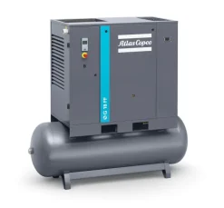 Atlas Copco Schraubenkompressor G 18 FF - 10 bar inkl. Kältetrockner und Behälter