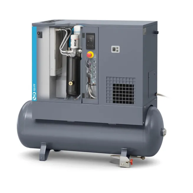 Atlas Copco Schraubenkompressor G 3 FF - 8 bar inkl. Kältetrockner und Behälter