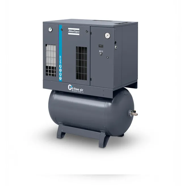 Atlas Copco Scrollkompressor SF 4 FF - 10 bar inkl. Kältetrockner + 270L Behälter0000096337 + EWD 0000006367