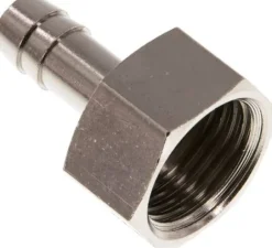 Aufschraub-Schlauchtülle G 1/2"-9 (3/8")mm, Messing vernickelt