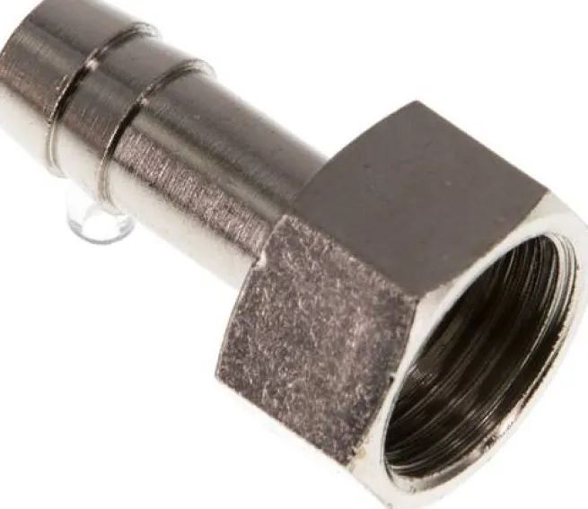 Aufschraub-Schlauchtülle G 3/8"-9 (3/8")mm, Messing vernickelt