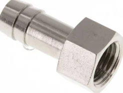 Aufschraub-Schlauchtülle G 1/4"-10mm, Messing vernickelt