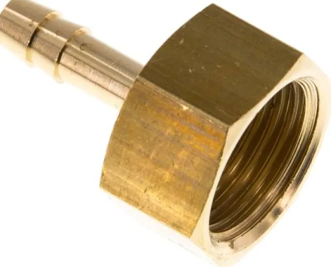 Aufschraub-Schlauchtülle G 1/2"-6 (1/4")mm, Messing