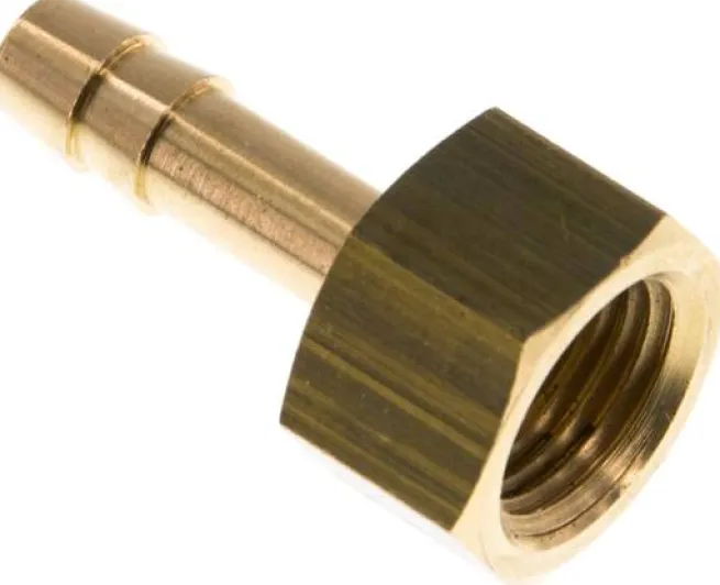 Aufschraub-Schlauchtülle G 1/4"-6 (1/4")mm, Messing