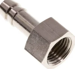 Aufschraub-Schlauchtülle G 1/4"-8 (5/16")mm, Messing vernickelt