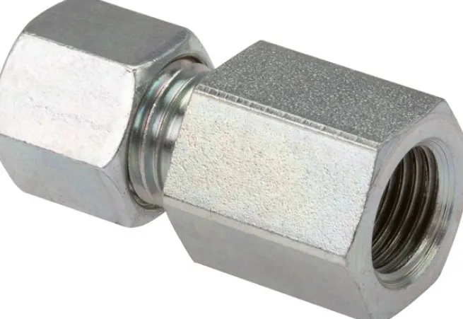 Aufschraub-Schneidringverschr. G 3/8"-12 L (M18x1,5), Stahl verzinkt