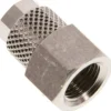 Aufschraub-Verschraubung G 1/8"-6x4mm, Messing vernickelt