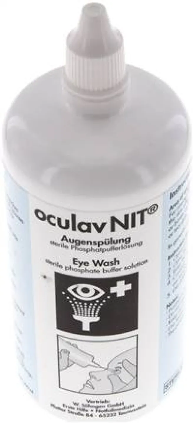 Augenspülung, 250 ml Sterillösung in Druckspülflasche