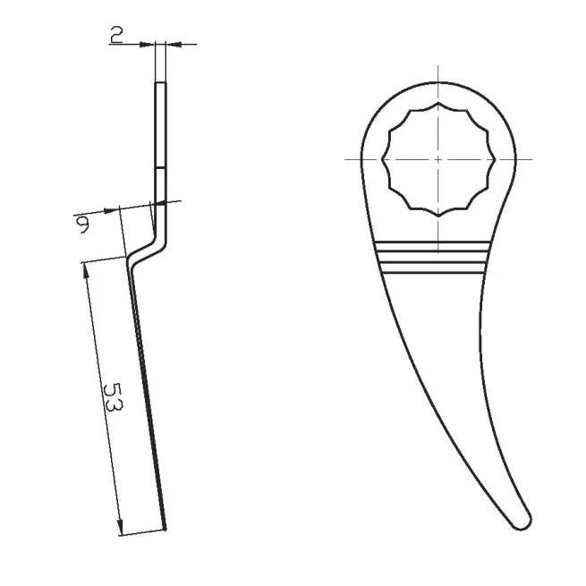 Ausglasmesser für Fahrzeugscheiben K28 53 mm