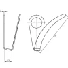 Ausglasmesser für Fahrzeugscheiben U95 90 mm