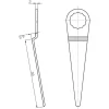 Ausglasmesser für Fahrzeugscheiben G95 90 mm