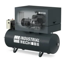 AUSSTELLER I Schneider Industrie-Kolbenkompressor _ INT STL 1150-10-270 C, mit Schalldämmhaube