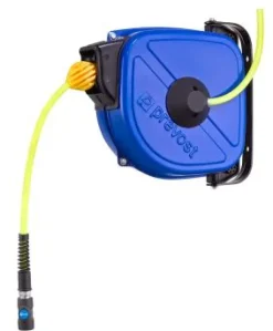 AUSSTELLER Prevost Industrie-Schlauchaufroller mit gebremstem Schlaucheinzug bis 12 m - 10 mm innen DRFB 1012ES mit Sicherheitskupplung ESI 07