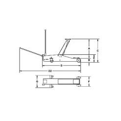 AUSSTELLER Rodcraft Wagenheber · 2,5t · RH216 · 8951000388