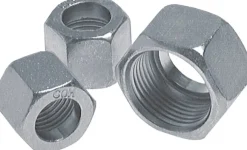 Überwurfmutter DN13, M 22 x 1,5, Bohrung 17,0mm, Stahl verzinkt