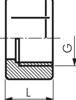 Überwurfmutter Messing, G 1/8", 4 / 6 mm