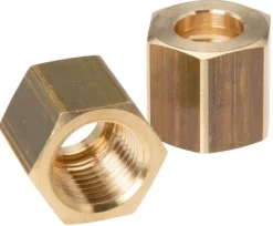 Überwurfmutter Messing, G 1/8", 4 / 6 mm