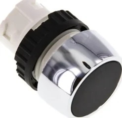Betätigeraufsatz 22mm, Drucktaster (schwarz)